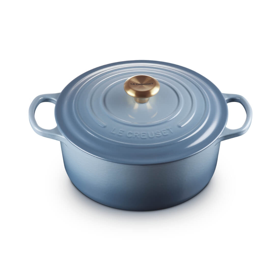 Le Creuset Signature Round Casserole Chambray