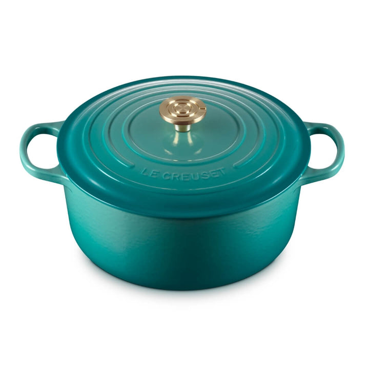 Le Creuset Signature Round Casserole Bleu Riviera