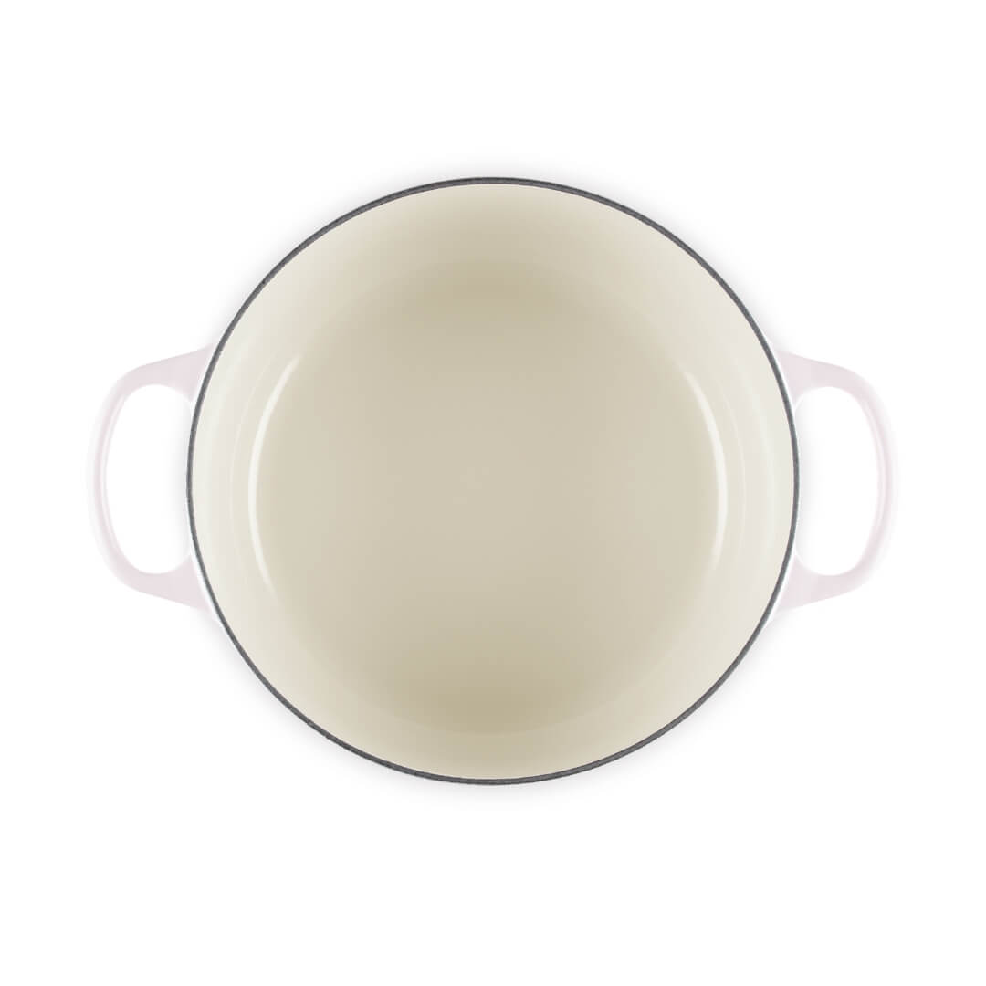 Le Creuset Petal Round Casserole 26cm Shell Pink