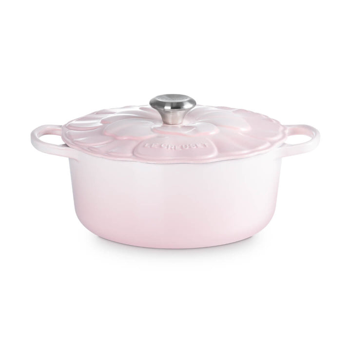 Le Creuset Petal Round Casserole 26cm Shell Pink