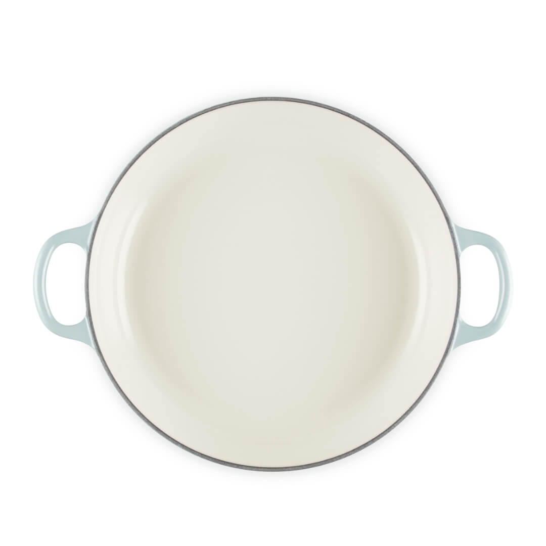 Le Creuset Petal Shallow Casserole 26cm Sea Salt