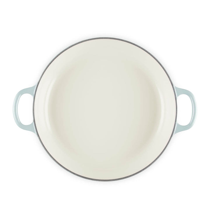Le Creuset Petal Shallow Casserole 26cm Sea Salt