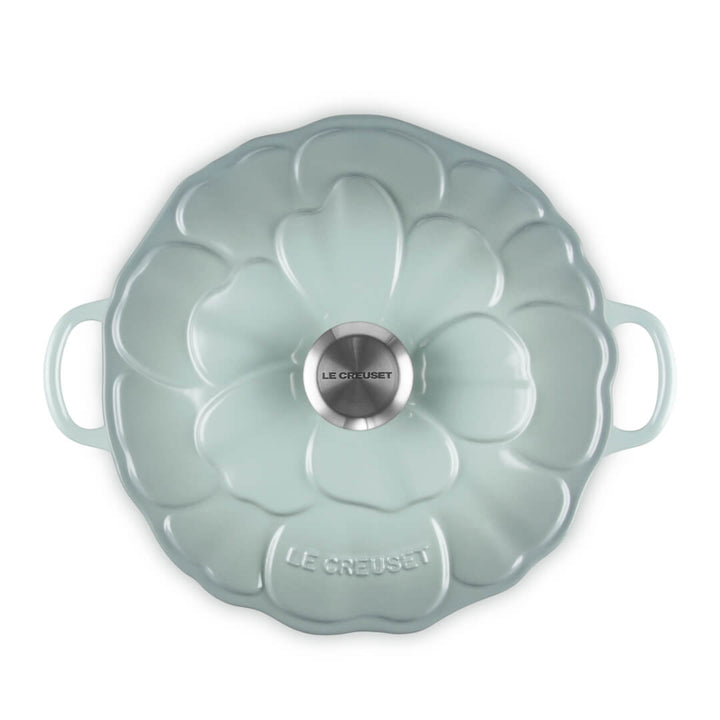 Le Creuset Petal Shallow Casserole 26cm Sea Salt