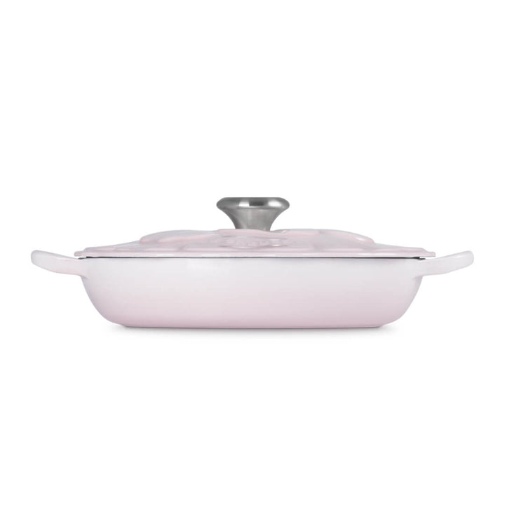 Le Creuset Petal Shallow Casserole 26cm Shell Pink
