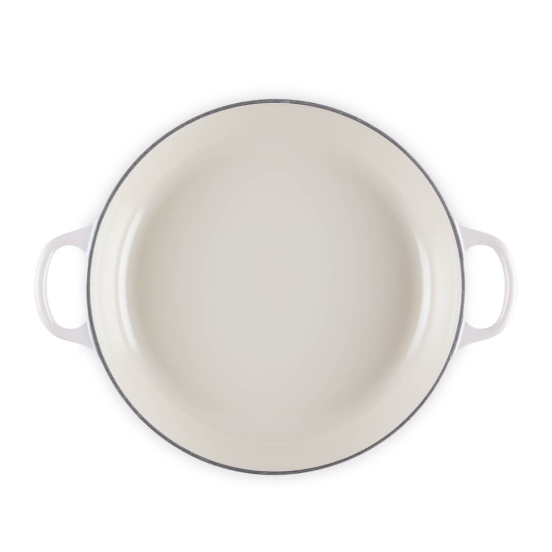 Le Creuset Petal Shallow Casserole 26cm Shell Pink