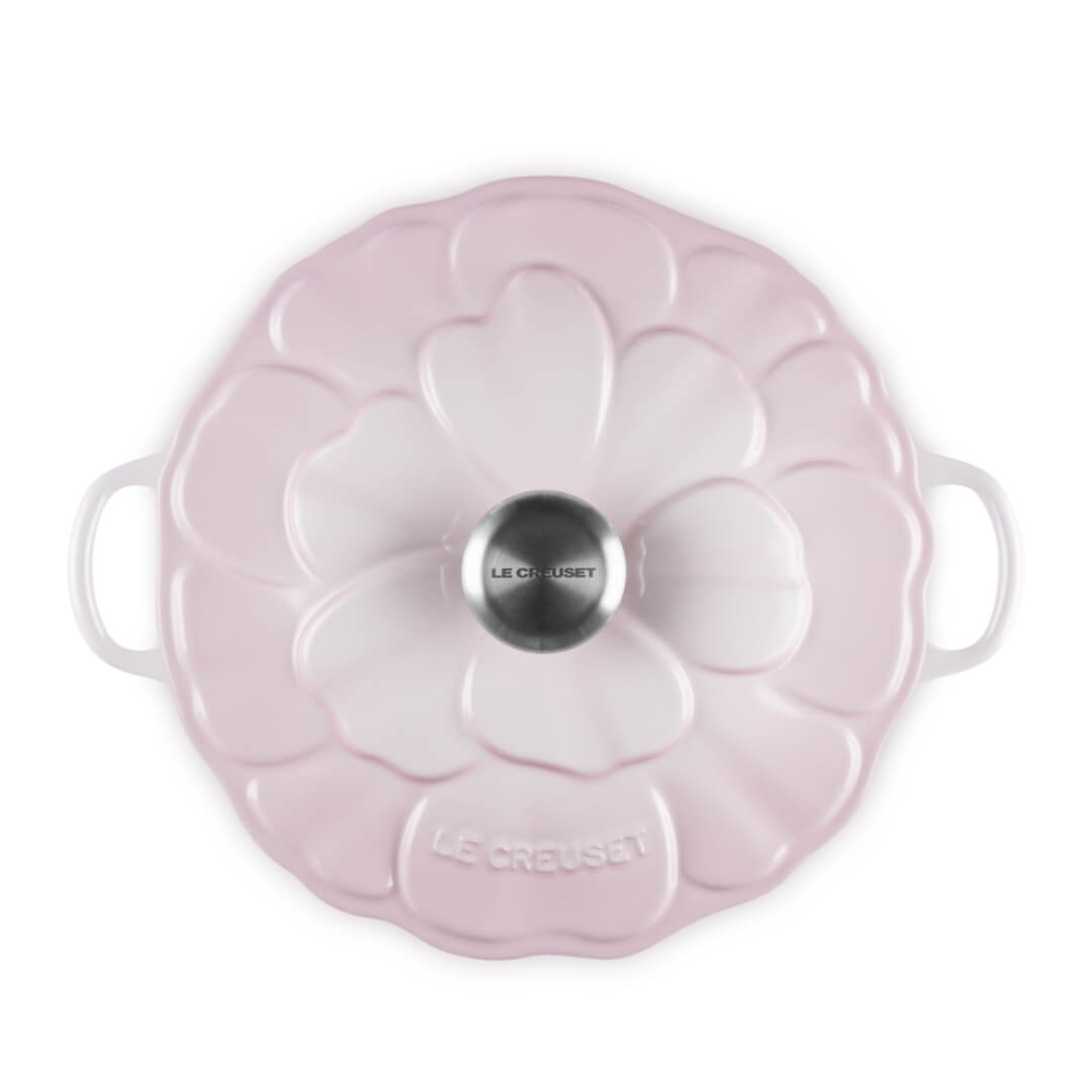 Le Creuset Petal Shallow Casserole 26cm Shell Pink