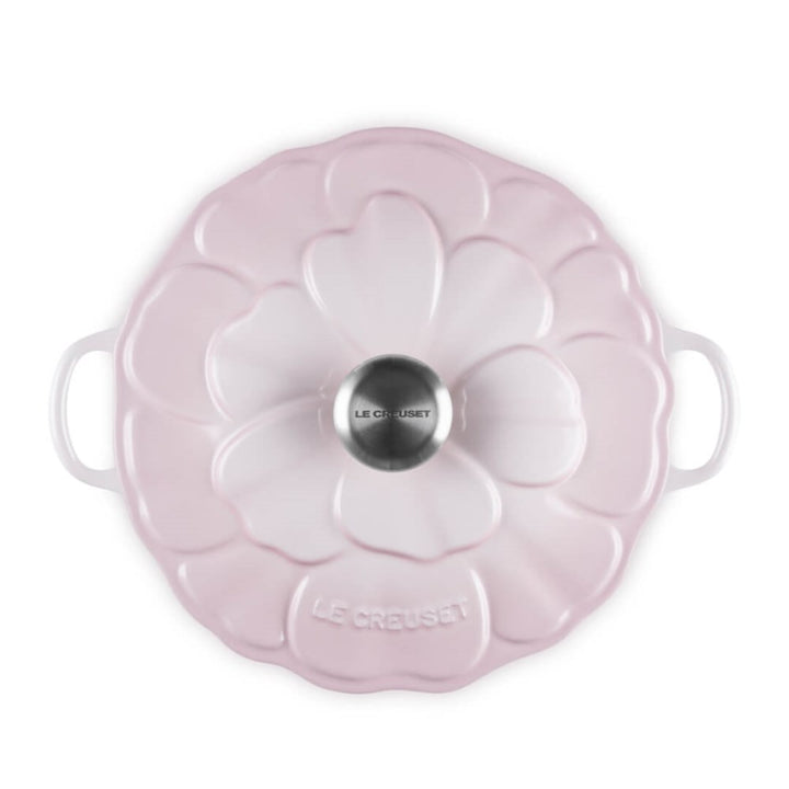 Le Creuset Petal Round Casserole 26cm Shell Pink