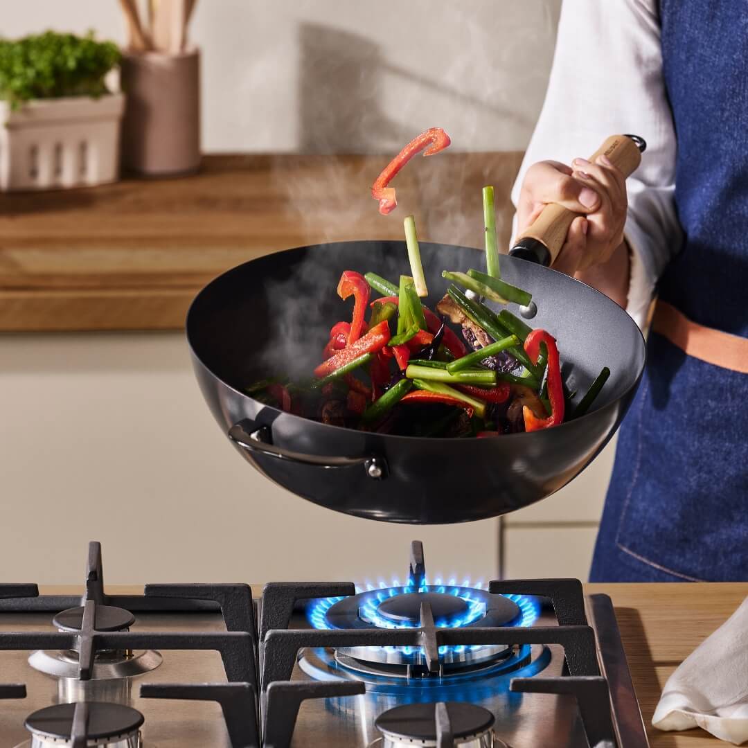 Le Creuset Carbon Steel Non-stick Wok 30cm