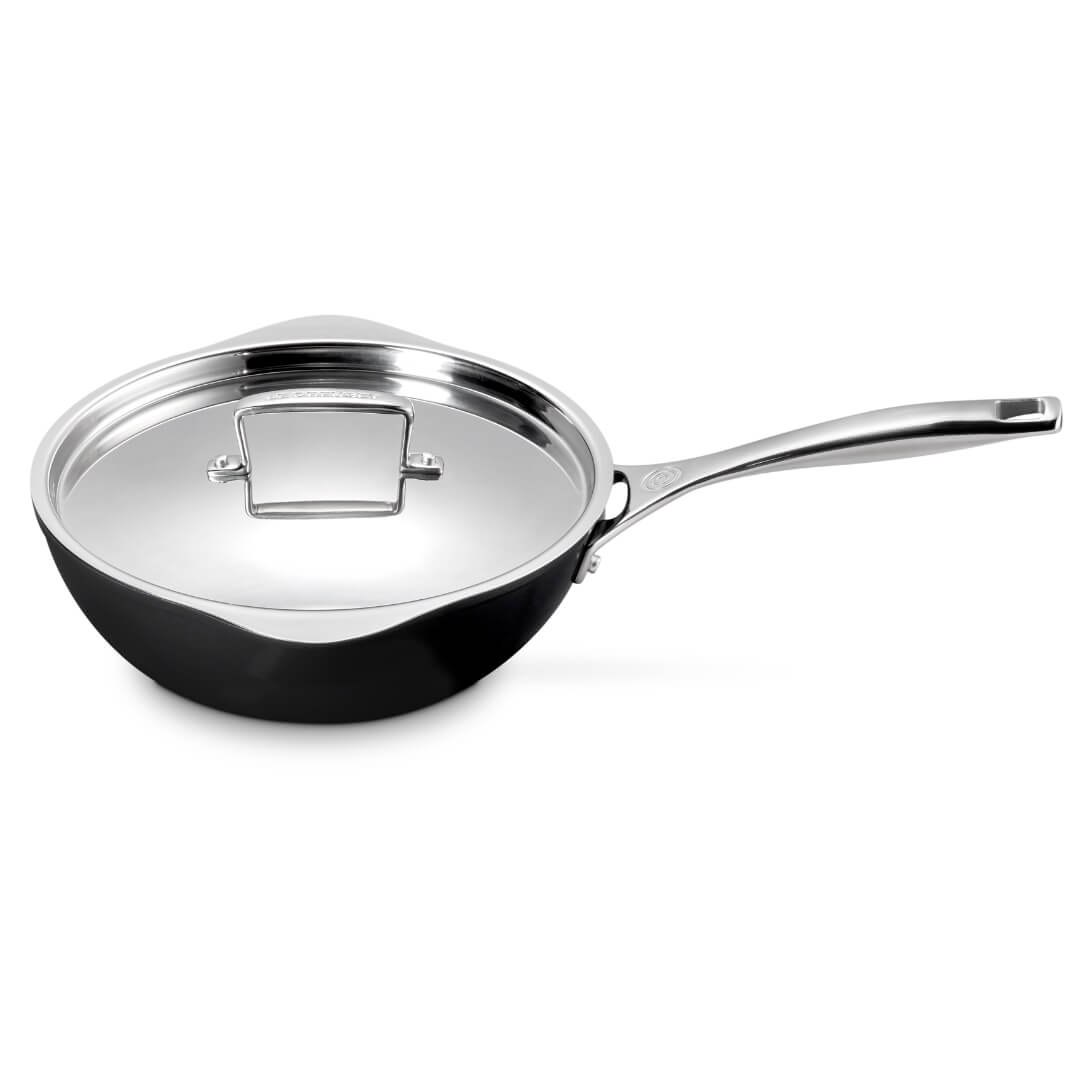 Le Creuset Ceramic Non-Stick Chef's Pan with Lid 24cm