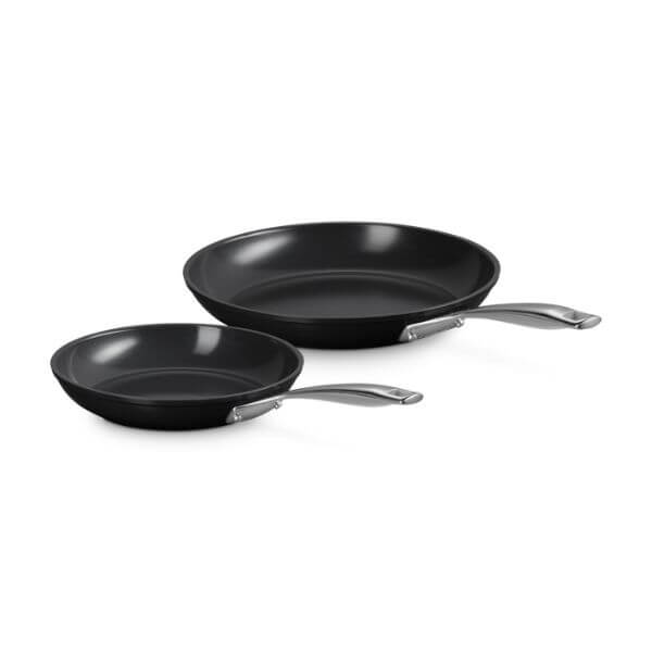 Le Creuset Ceramic Non-Stick 24cm & 28cm Fry Pan Set