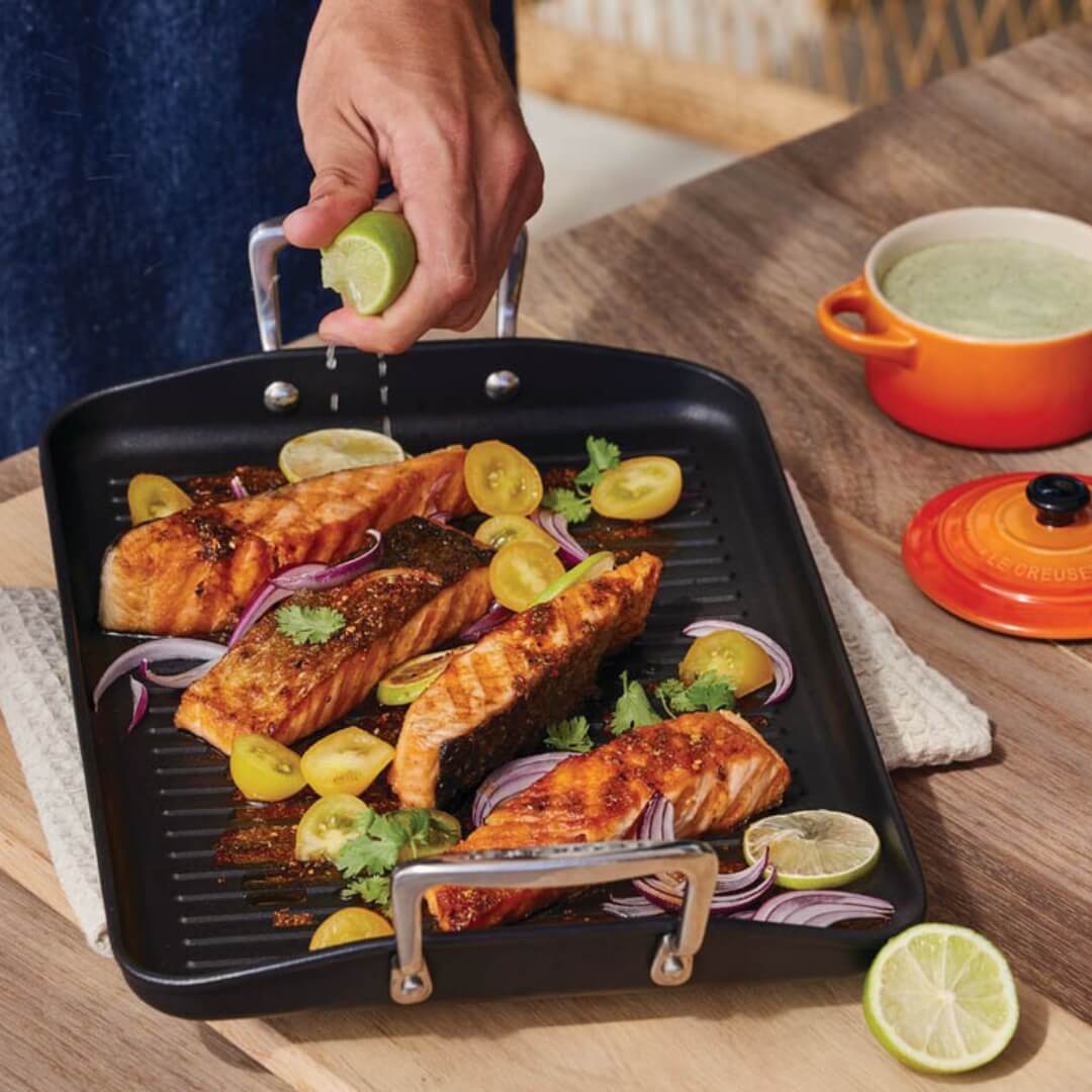 Le Creuset Toughened Non-Stick Giant Rib Grill 34cm