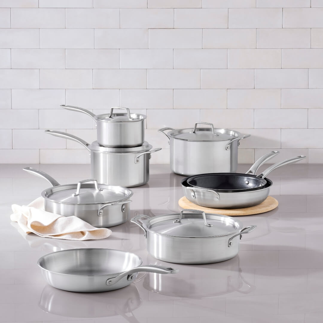 Le Creuset Essentials 3-Ply Cookware Set 6pce