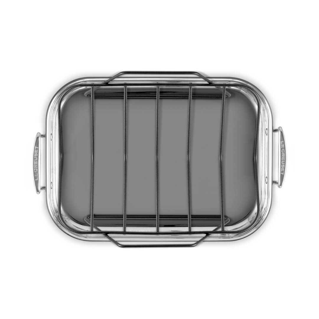 Le Creuset Classic 3-Ply Roaster with Rack 35cm