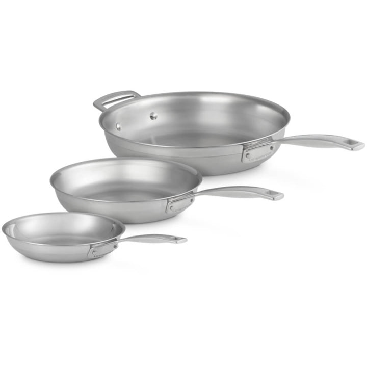 Le Creuset Frypan 3-Ply 3pce Set