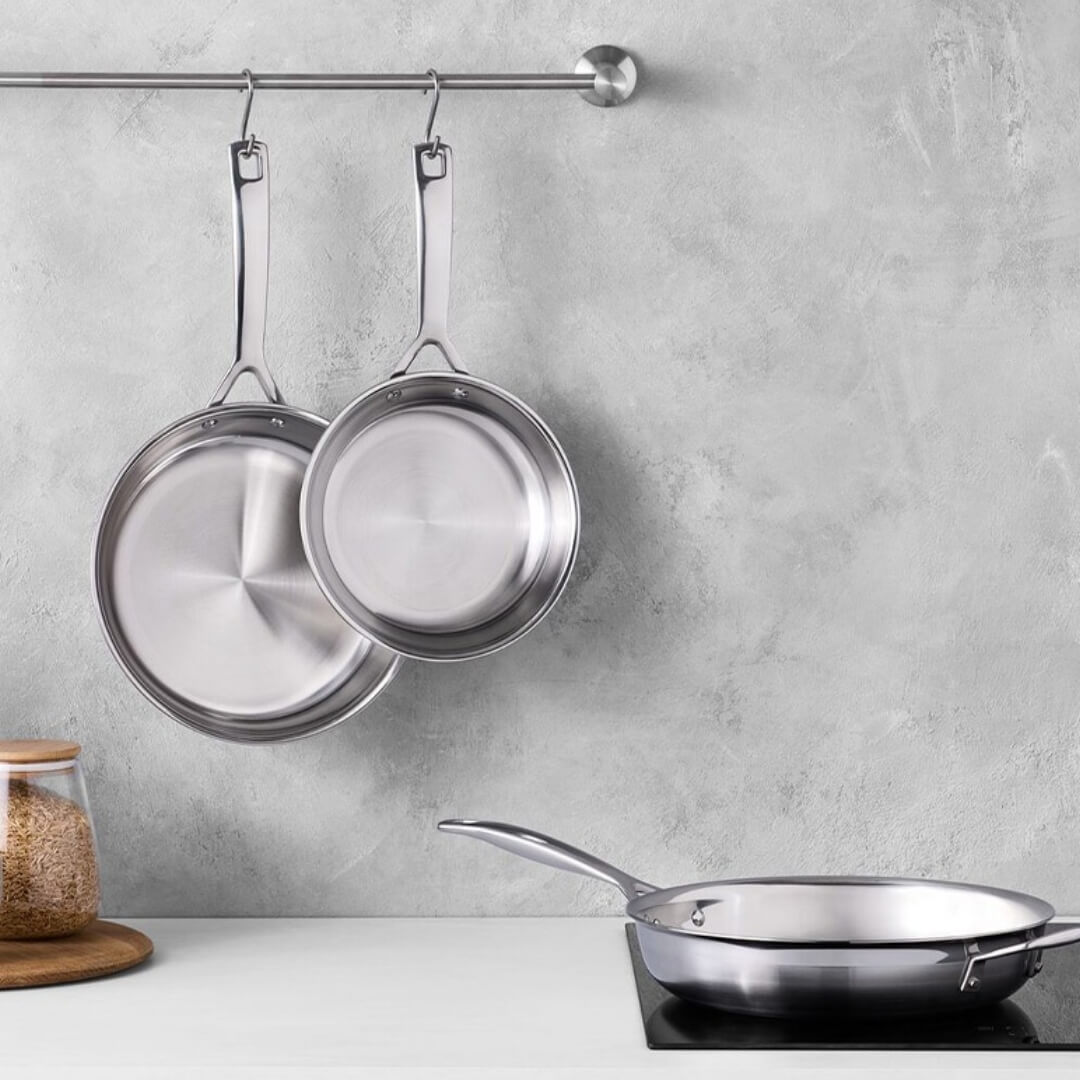 Le Creuset Frypan 3-Ply 3pce Set