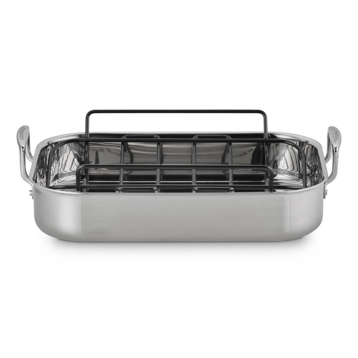 Le Creuset Classic 3-Ply Stainless Steel Roaster with Rack 35cm