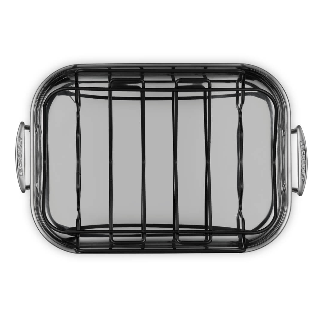 Le Creuset Classic 3-Ply Stainless Steel Roaster with Rack 35cm