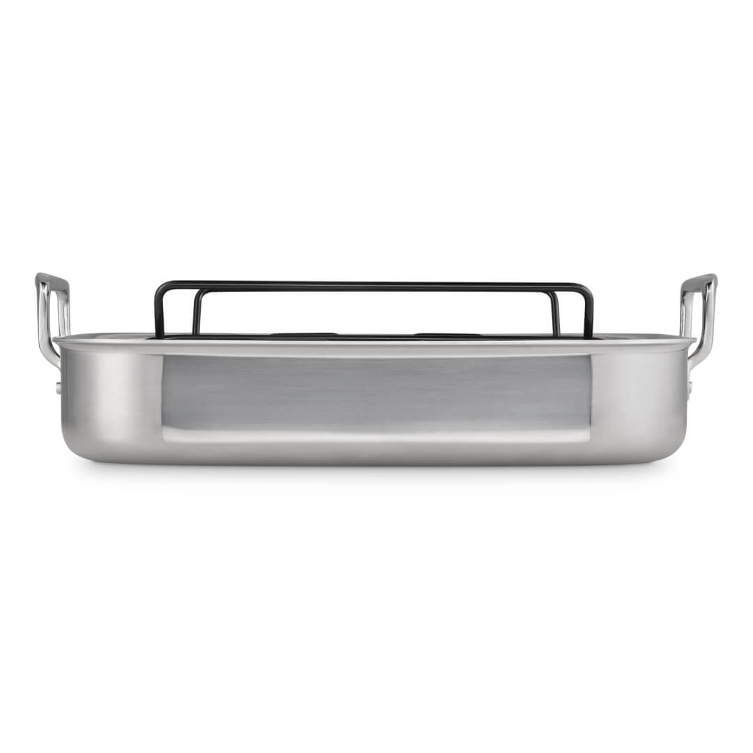 Le Creuset Classic 3-Ply Stainless Steel Roaster with Rack 35cm