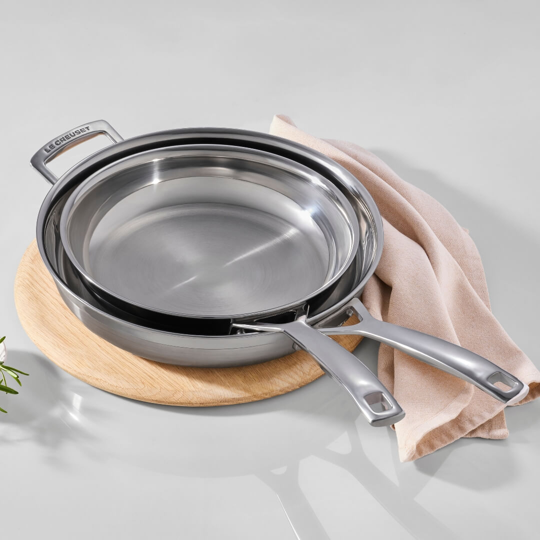 Le Creuset Classic 3-Ply Frypan Set 24 & 28cm