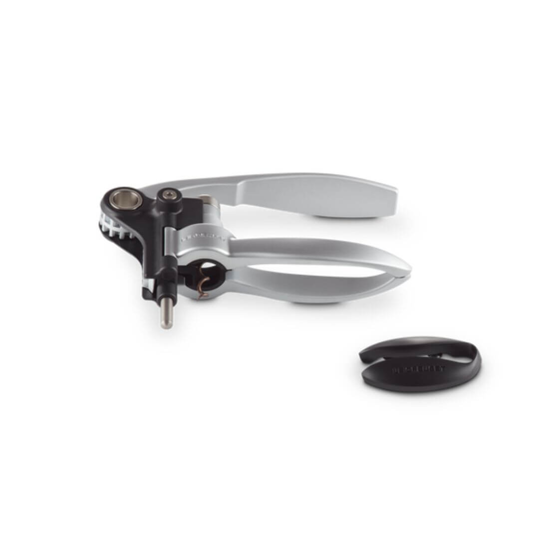 Le Creuset Lever Model Satin Chrome with Foil Cutter