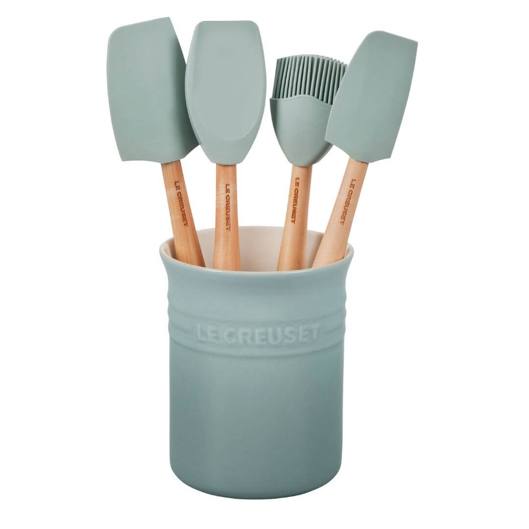 Le Creuset Craft Sea Salt Utensil Set 5-piece