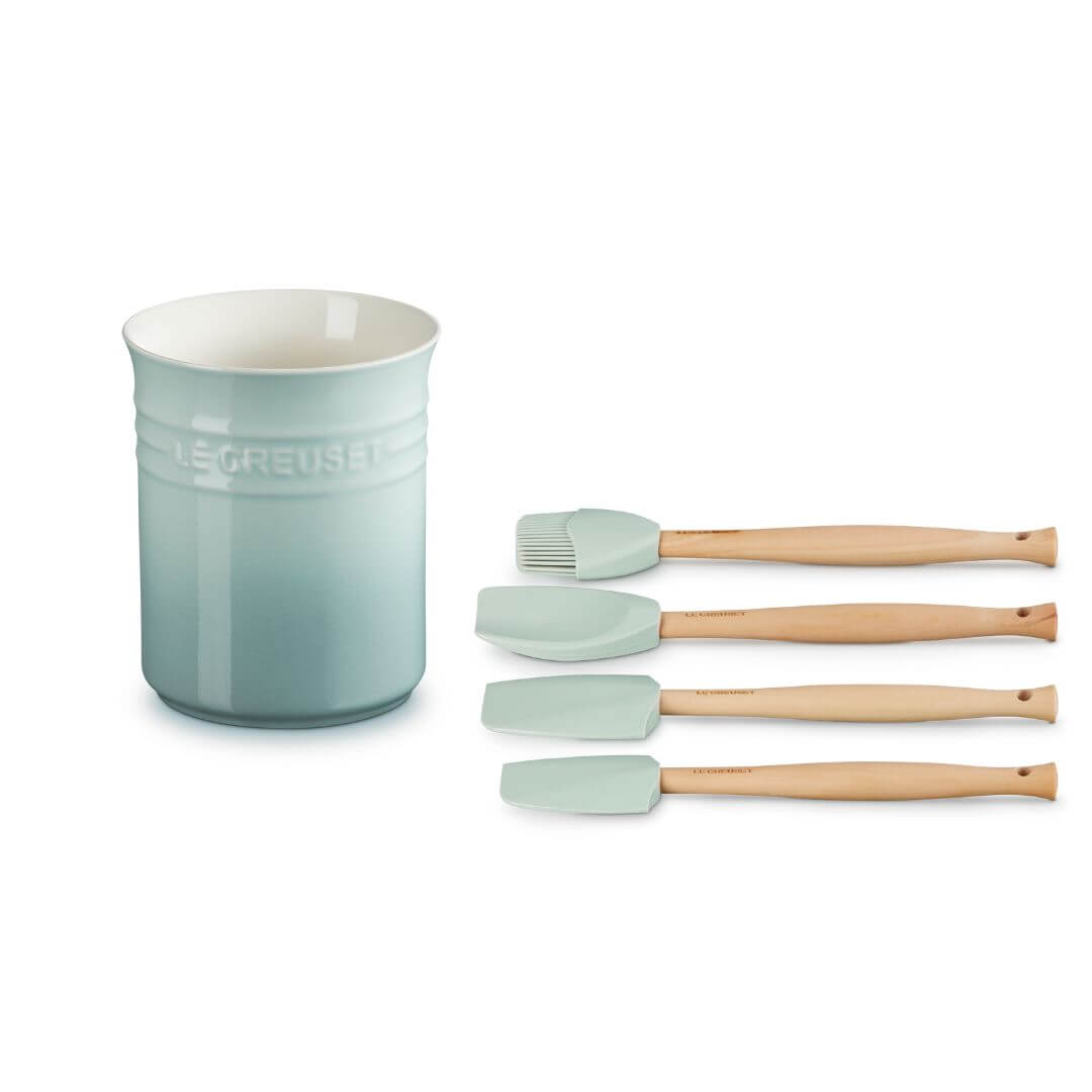 Le Creuset Craft Sea Salt Utensil Set 5-piece