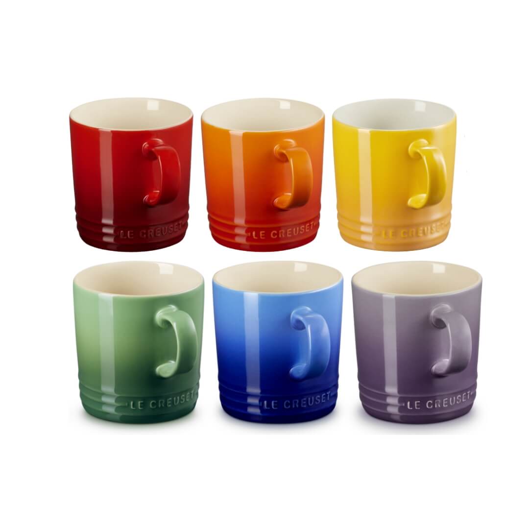 Le Creuset Vancouver Rainbow 200ml Mug Set