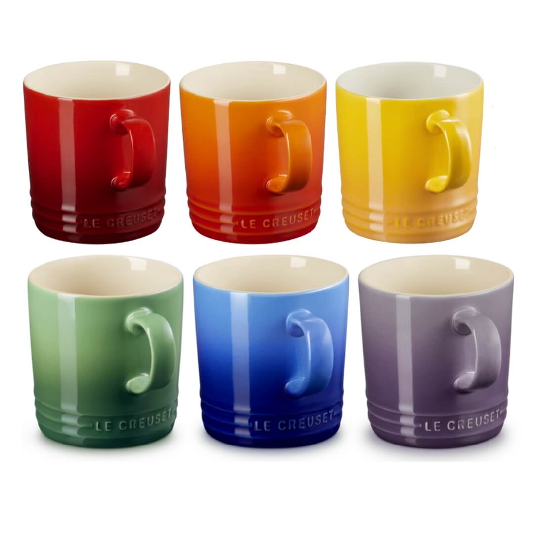 Le Creuset Vancouver Rainbow 350ml Mug Set