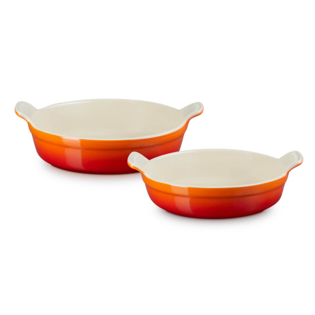 Le Creuset Heritage Round Dish Set 20 & 24cm