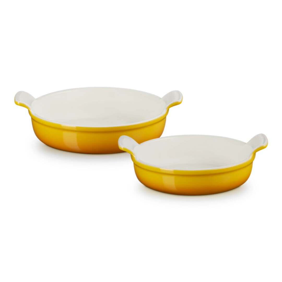 Le Creuset Heritage Round Dish Set 20 & 24cm