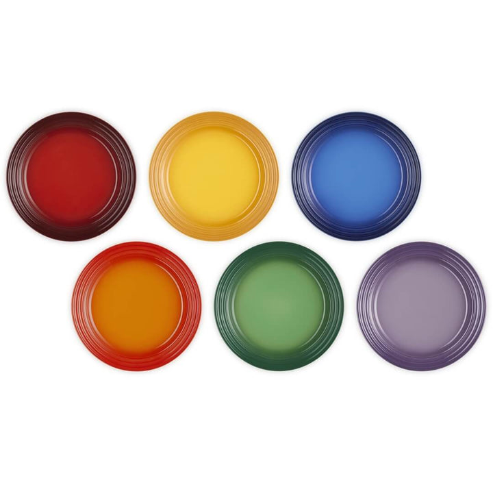 Le Creuset Vancouver Rainbow Salad Plate 22cm Set