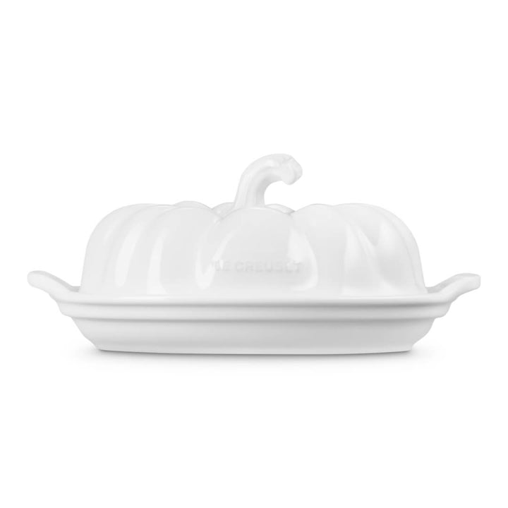 Le Creuset Harvest Pumpkin White Butter Dish