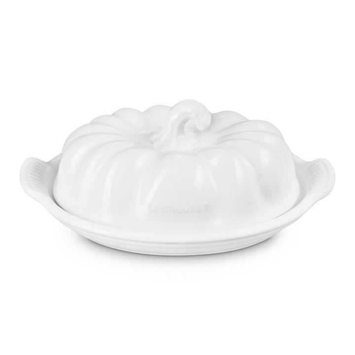 Le Creuset Harvest Pumpkin White Butter Dish