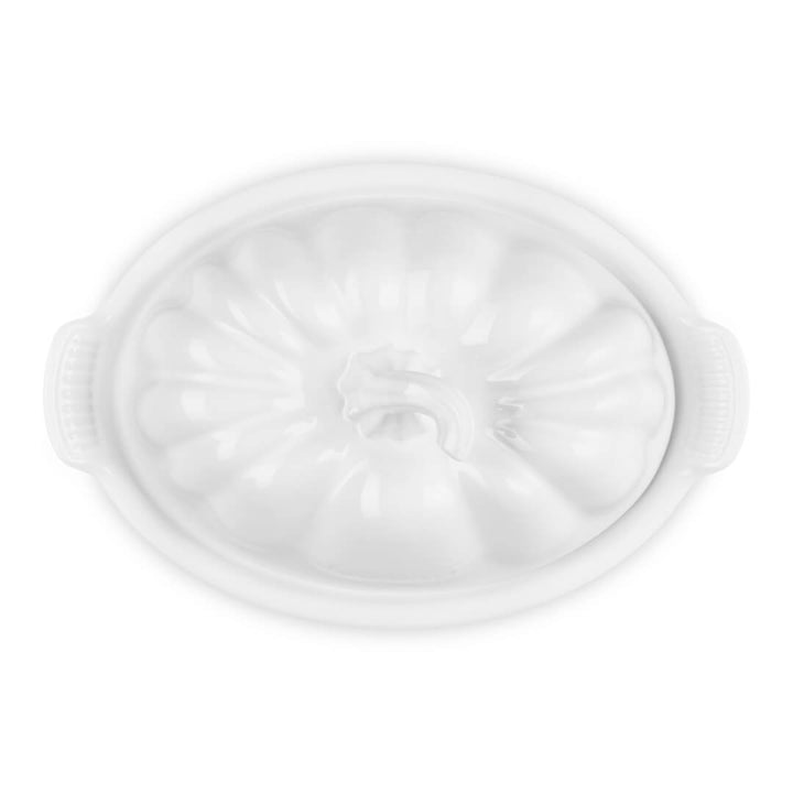Le Creuset Harvest Pumpkin White Butter Dish