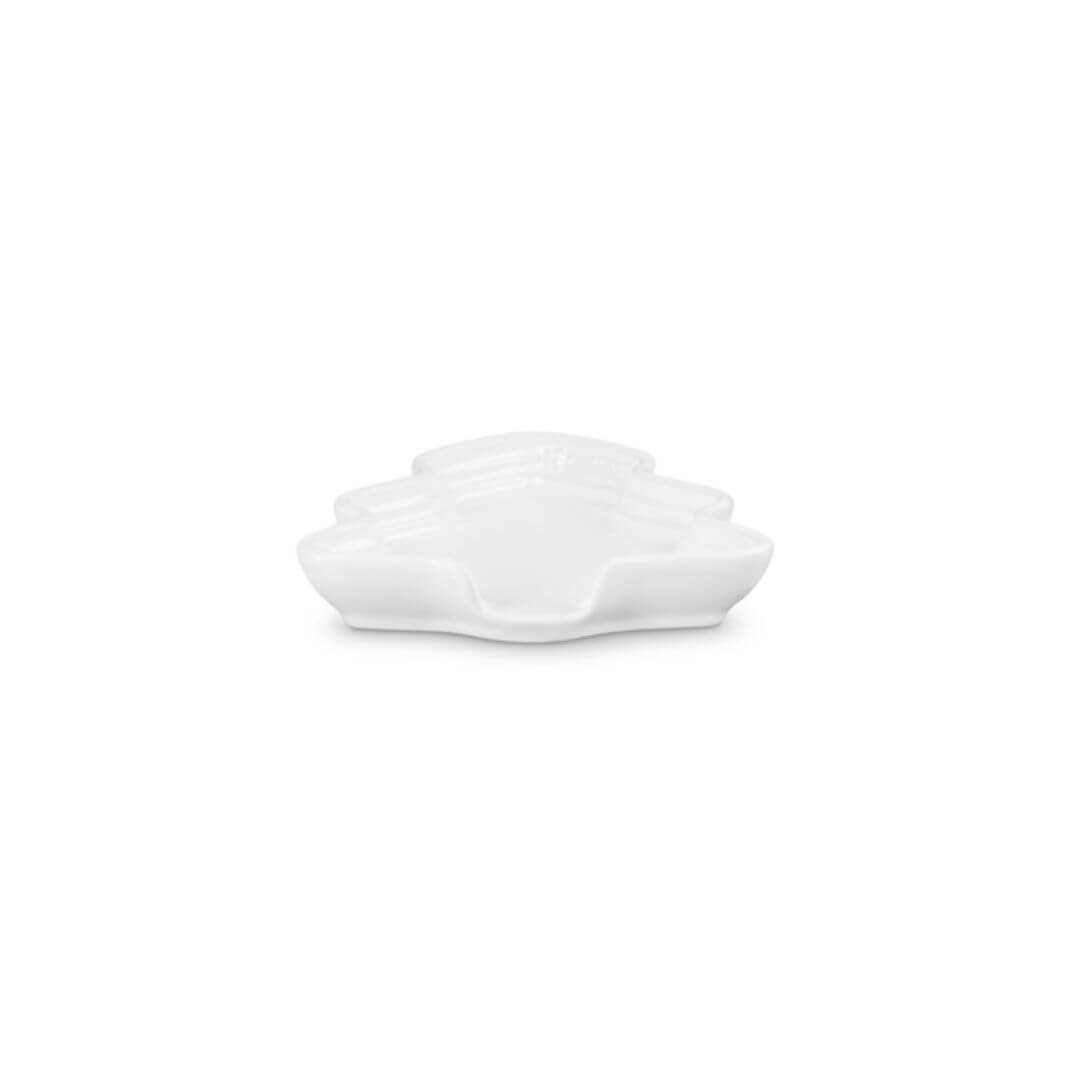 Le Creuset Stoneware Noel Spoon Rest Tree White