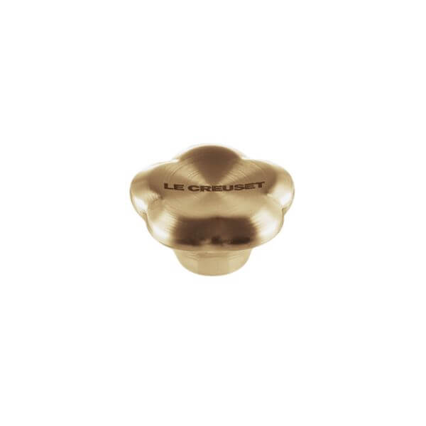 Le Creuset Gold Flower Knob 47mm