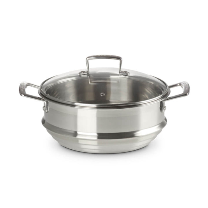 Le Creuset Classic 3-Ply Multi-Steamer with Glass Lid