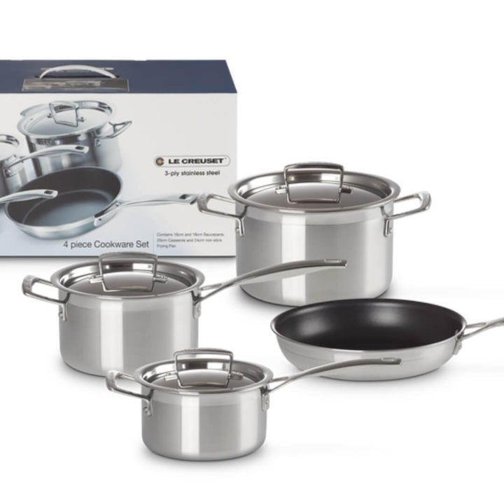 Le Creuset Cookware Set 3-Ply 4pce