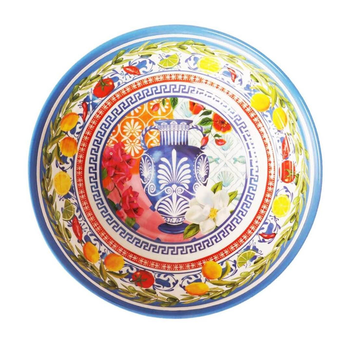 La La Land Mediterranean Summer Melamine Salad Bowl