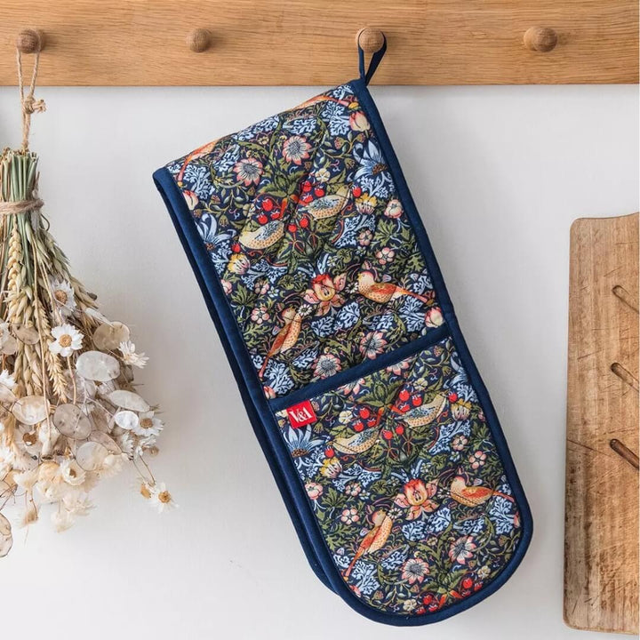 Victoria & Albert Strawberry Thief Double Oven Glove
