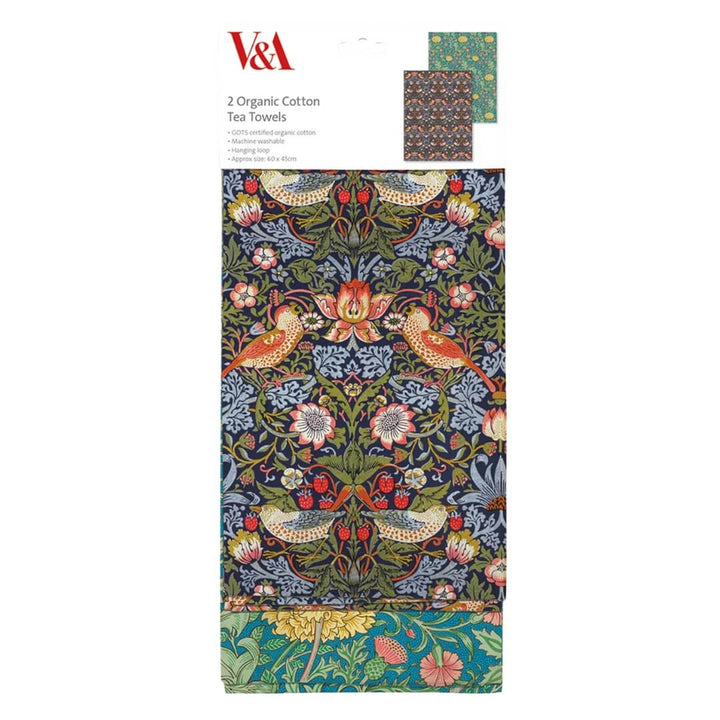 Victoria & Albert Strawberry Thief Set of 2 Tea Towels
