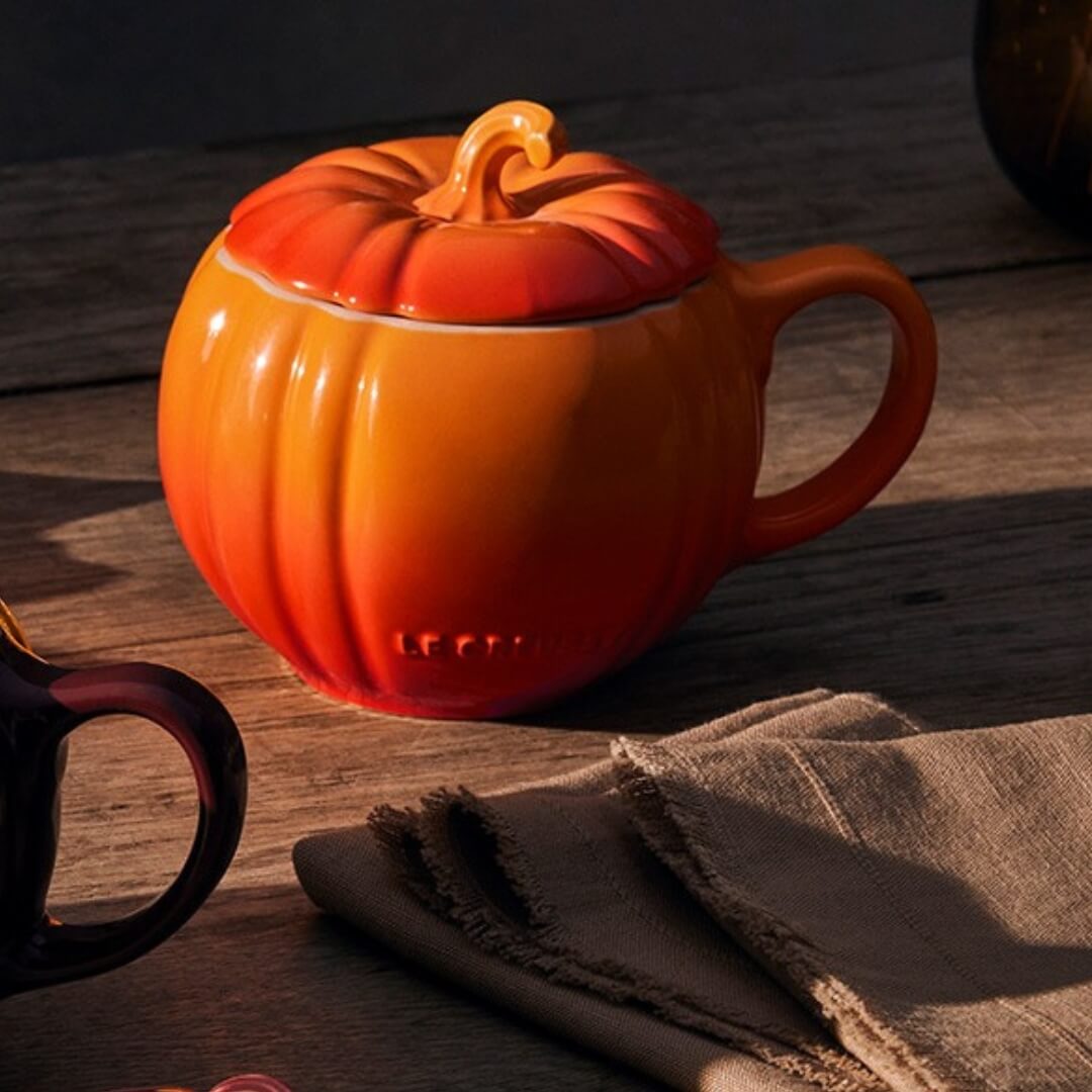 Le Creuset Harvest Pumpkin Mug with Lid 400ml