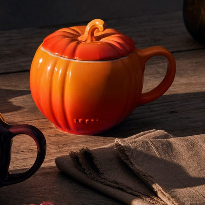 Le Creuset Harvest Pumpkin Mug with Lid 400ml
