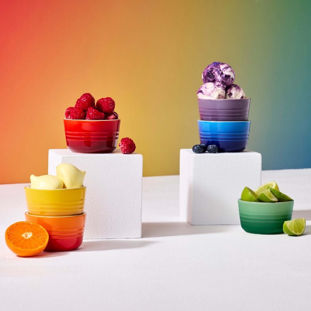 Le Creuset Vancouver Rainbow mini Ramekin Set