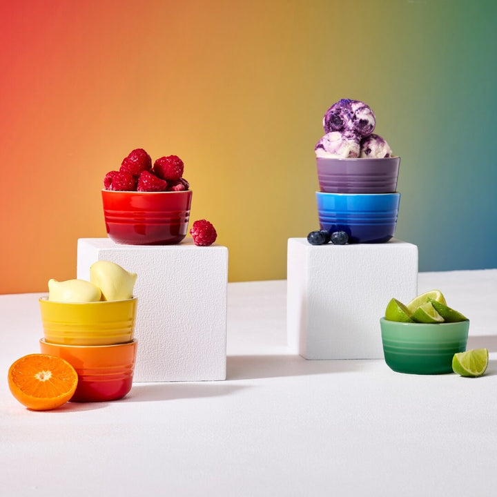 Le Creuset Vancouver Rainbow mini Ramekin Set