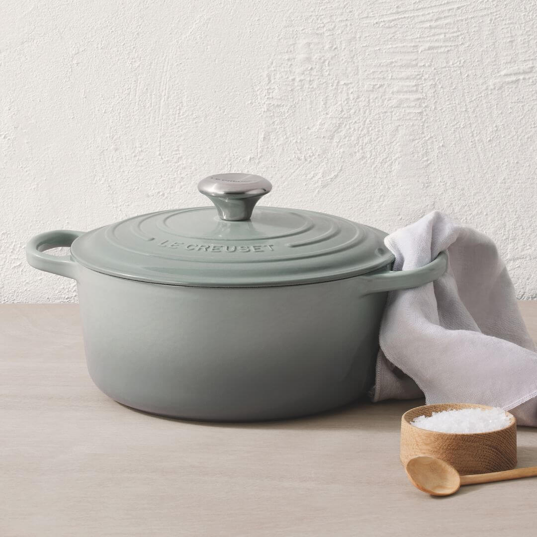 Le Creuset Signature Round Casserole Sea Salt