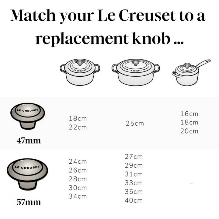Le Creuset Gold Star Knob 57mm