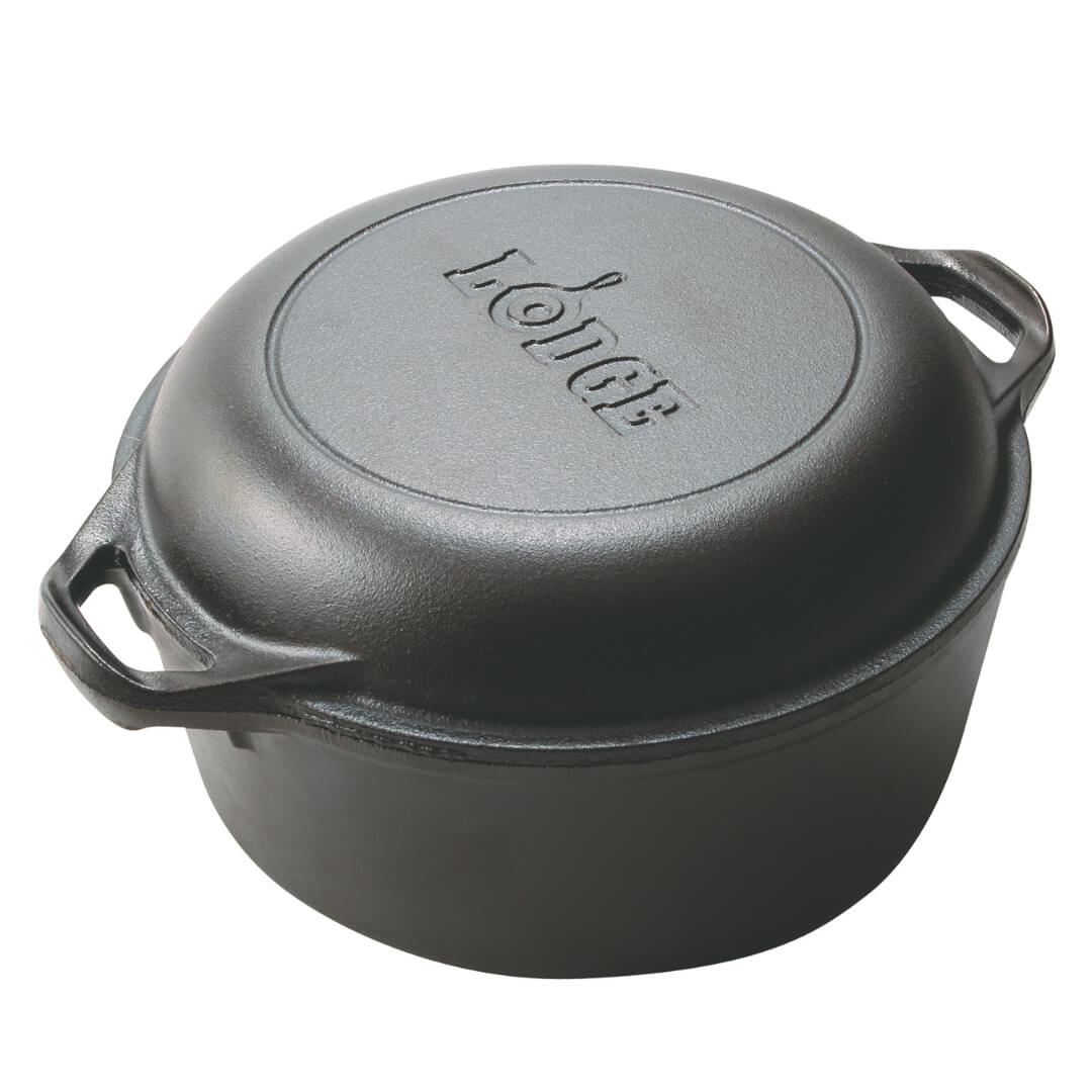 Lodge Cast Iron Double Dutch Oven 26cm