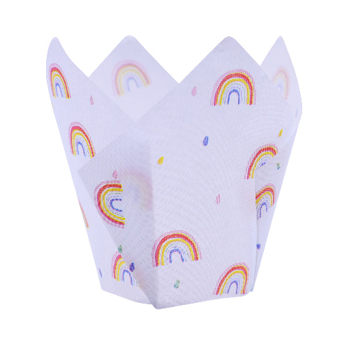 PME Rainbows Tulip Muffin Cases 24pk