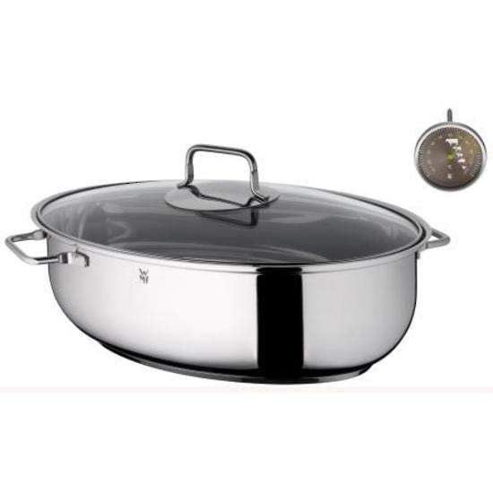 WMF Roast Pan with Thermometer & Glass Lid